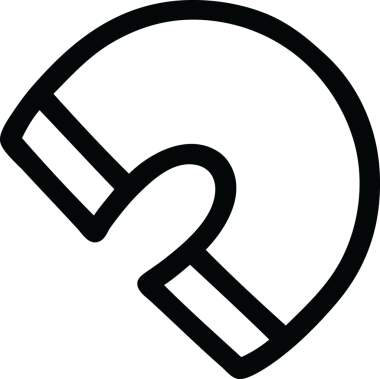 Bir insan tarafından çizilmiş geleneksel mıknatıs simgesi