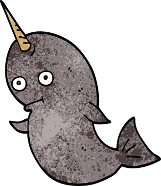 Bir insan tarafından çizilmiş karalama deniz gergedanı.