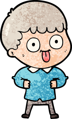 Bir insan tarafından çizilmiş çizgi film adamı.