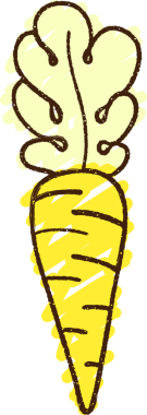 Bir insan tarafından çizilen havuç tebeşiri