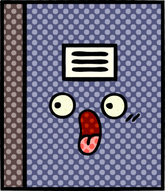 Bir insan tarafından çizilmiş çizgi roman tarzı bir defter.