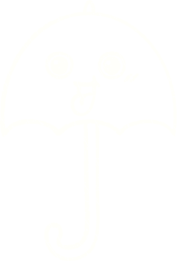 Bir insan tarafından çizilen Şemsiye Tebeşiri