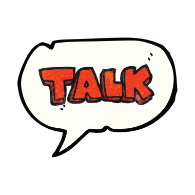 Bir insan tarafından çizilmiş serbest konuşma balonu desenli çizgi film konuşma sembolü