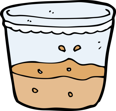 Bir insan tarafından çizilmiş bir rom bardağı.