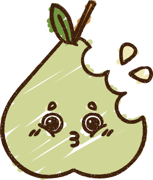 Bir insan tarafından çizilmiş Armut Tebeşiri