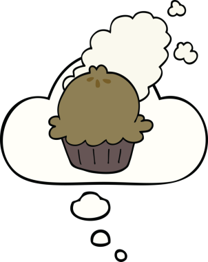 Bir insan tarafından çizilmiş düşünce baloncuklu şirin çizgi film turtası.