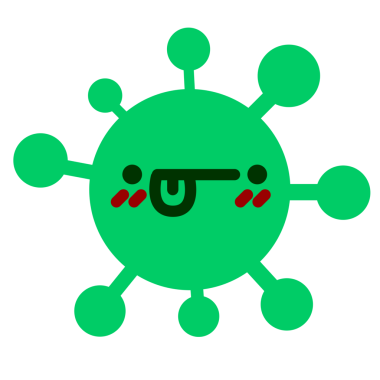 Bir insan tarafından çizilmiş kafası karışık bir virüs.