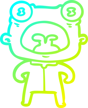 Bir insan tarafından çizilmiş garip bir uzaylı çizgi film çizimi.