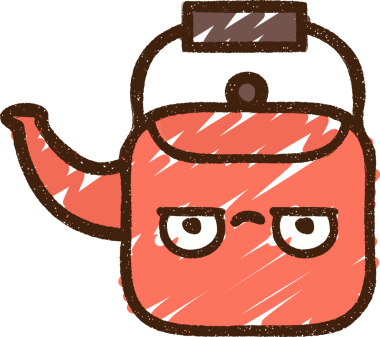 Bir insan tarafından çizilen Kettle Tebeşiri