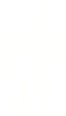 Bir insan tarafından çizilen Noel Köpeği Tebeşiri