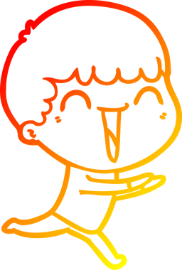 Bir insan tarafından çizilmiş mutlu bir adamın çizgi çizimi.