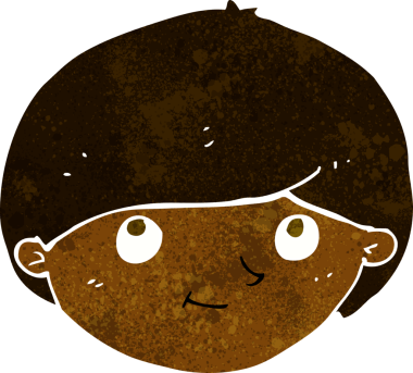 Bir insan tarafından çizilmiş mutlu bir adam.