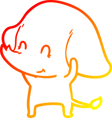 Bir insan tarafından çizilen sıcak çizgi çizimi