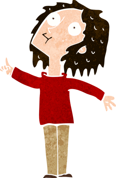 Karikatür meraklısı bir kadın tarafından çizilmiş