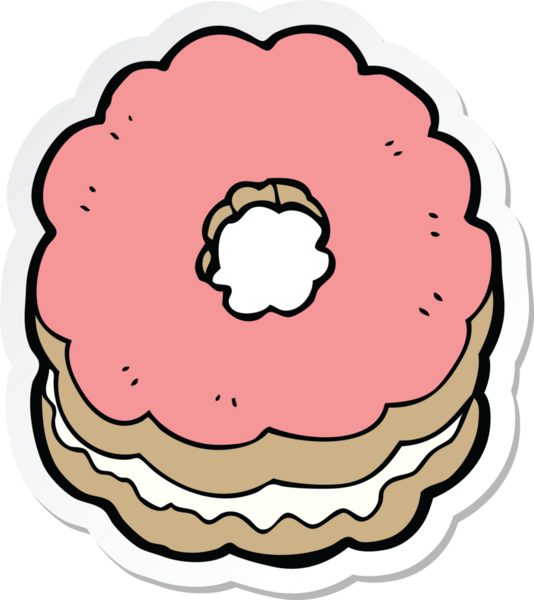 Bir insan tarafından çizilmiş karikatür bisküvisi.