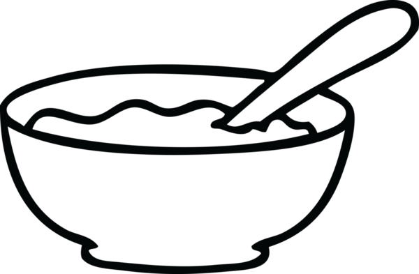 Bir insan tarafından çizilmiş garip bir tabak lapa çizimi.