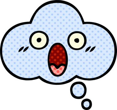 Bir insan tarafından çizilmiş bir düşünce baloncuğunun çizgi roman tarzı