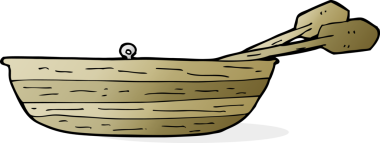 Bir insan tarafından çizilmiş karikatür sandalları.