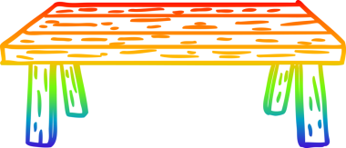 bir insan tarafından çizilmiş ahşap bir tablonun çizimi