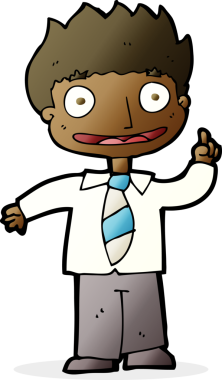 Bir insan tarafından çizilmiş bir fikri olan çizgi film adamı.