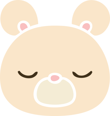 Bir insan tarafından çizilmiş garip bir çizgi film ayısı.