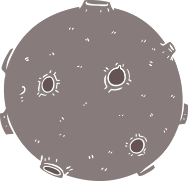 Bir insan tarafından çizilmiş düz renkli çizgi film ayıName