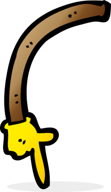 Bir insan tarafından çizilmiş bir çizgi film.