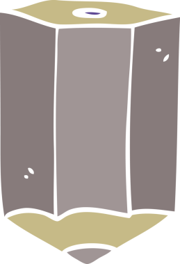 Bir insan tarafından çizilmiş karalama renkli kalem.