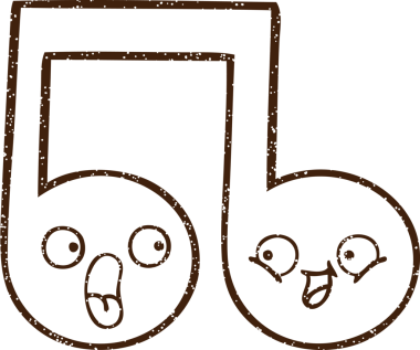 Bir insan tarafından çizilmiş müzikal defter kömürü çizimi