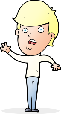 Bir insan tarafından çizilmiş mutsuz çocuk çizgi filmi.