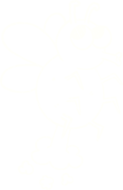 Bir insan tarafından çizilen İğrenç Sinek Tebeşiri