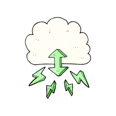 Bir insan tarafından çizilmiş el yazısı dokulu dijital bulut.