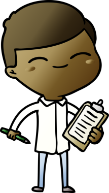 Bir insan tarafından çizilmiş bir pano ile gülümseyen adam.