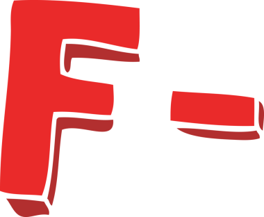 Bir insan tarafından çizilmiş F notunun düz renk çizimi