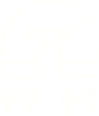 Bir insan tarafından çizilen mıknatıs tebeşiri