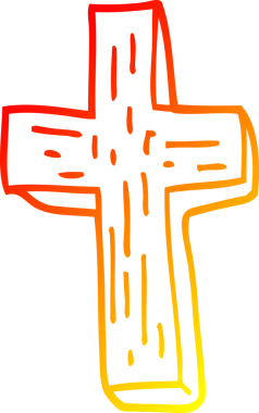 Bir insan tarafından çizilmiş bir vampir karşıtı çizgi.