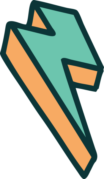 Bir insanın çizdiği yıldırımın ikonik dövme şekli