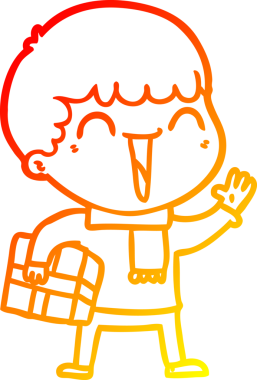 Bir insan tarafından çizilmiş mutlu bir adamın çizgi çizimi.