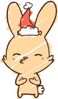 Bir insan tarafından çizilen Şen Tavşan Tebeşiri