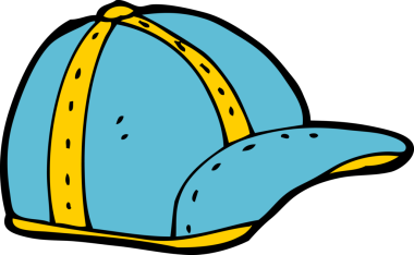 Bir insan tarafından çizilmiş eski okul şapkası.