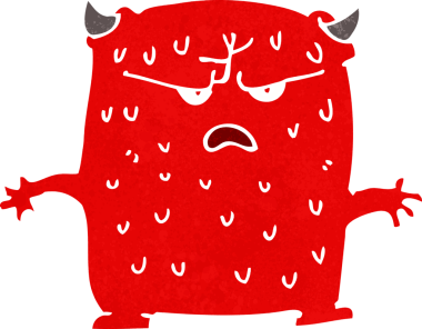 Bir insan tarafından çizilmiş küçük uzaylı çizgi filmi.