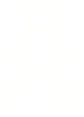 Bir insan tarafından çizilmiş Noel Ağacı Tebeşiri