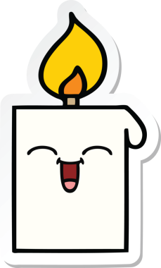 Bir insan tarafından çizilmiş şirin bir çizgi filmin çıkartması.