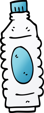 Çizgi film karalaması bir insan tarafından çizilmiş içki şişesi.