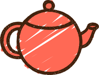 Bir insan tarafından çizilen Çaydanlık Tebeşiri