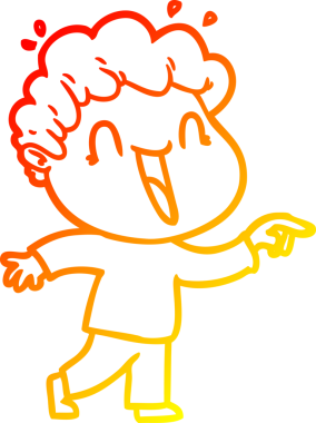 Bir insan tarafından çizilmiş mutlu bir adamın çizgi çizimi.