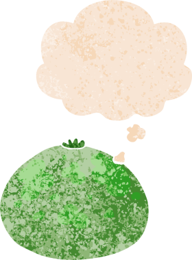 Düşünce baloncuklu karikatür grunge sıkıntılı retro dokuma tarzı bir insan tarafından çizilmiş