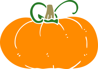 Bir insan tarafından çizilmiş karikatür kış kabağı.