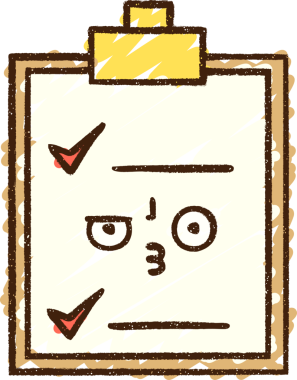 Bir insan tarafından çizilmiş Ofis Kontrol Listesi Tebeşiri