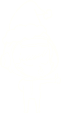 Bir insan tarafından çizilmiş Noel Astronot Tebeşiri